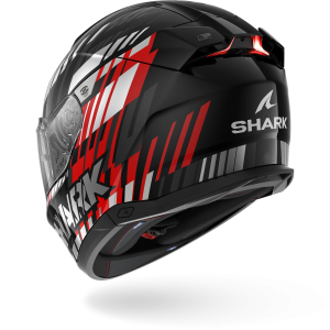 Casque Shark SKWAL i3 VIBETRACK — Noir Chrome Rouge