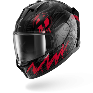 Casque Shark D-SKWAL 3 SHIEVER — Noir Anthracite Rouge
