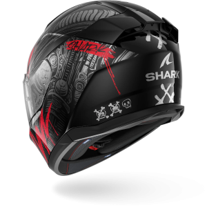 Casque Shark D-SKWAL 3 SHIEVER — Noir Anthracite Rouge