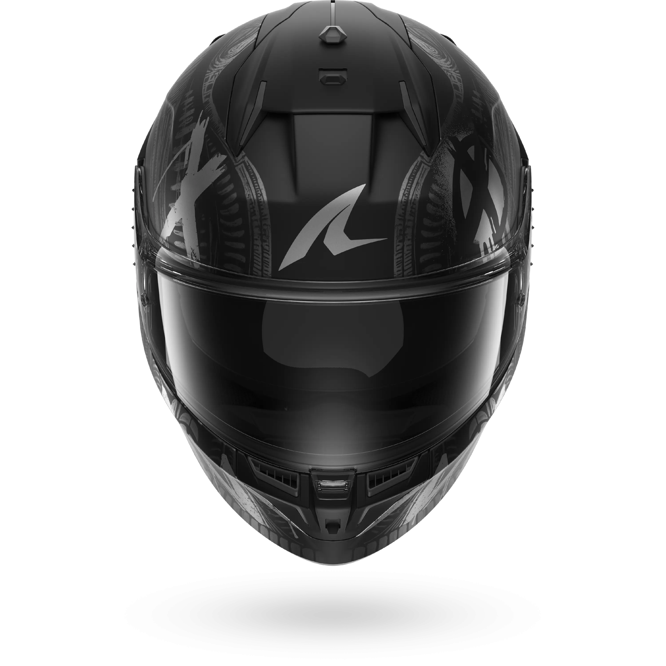 Casque Shark D-SKWAL 3 SHIEVER Mat — Noir Anthracite Argent – Image 3