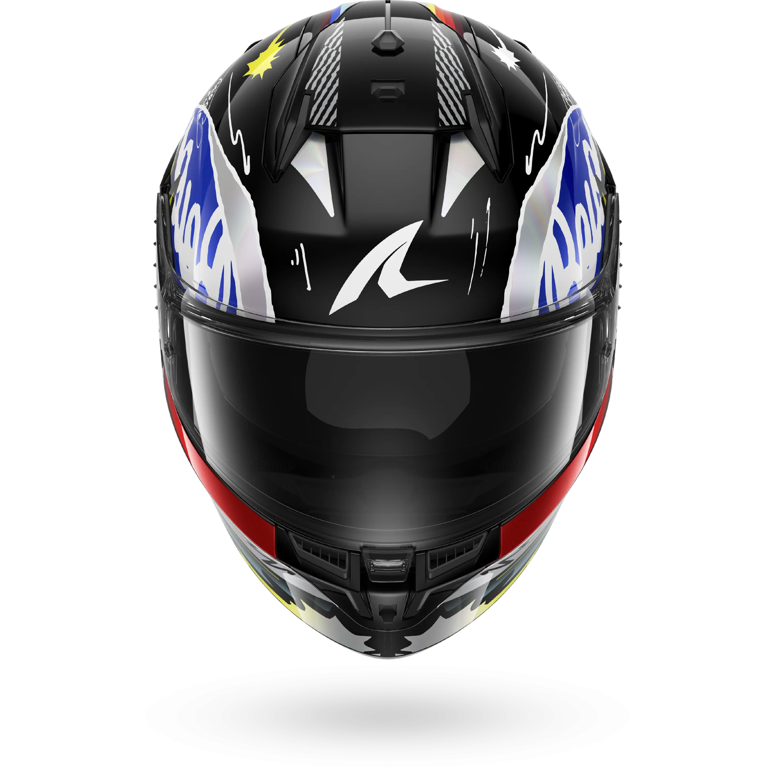 Casque Shark D-SKWAL 3 STREETRUSH — Noir Bleu Chrome – Image 3