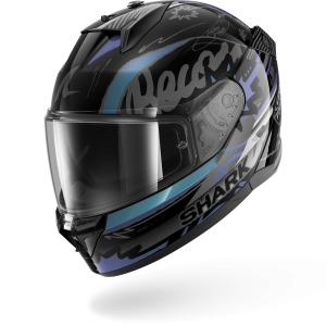 Casque Shark D-SKWAL 3 STREETRUSH — Noir Vert Chrome