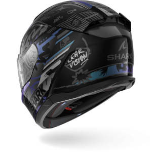 Casque Shark D-SKWAL 3 STREETRUSH — Noir Vert Chrome