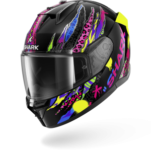 Casque Shark D-SKWAL 3 FAWN — Noir Violet Jaune