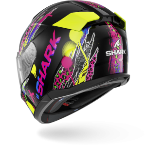 Casque Shark D-SKWAL 3 FAWN — Noir Violet Jaune
