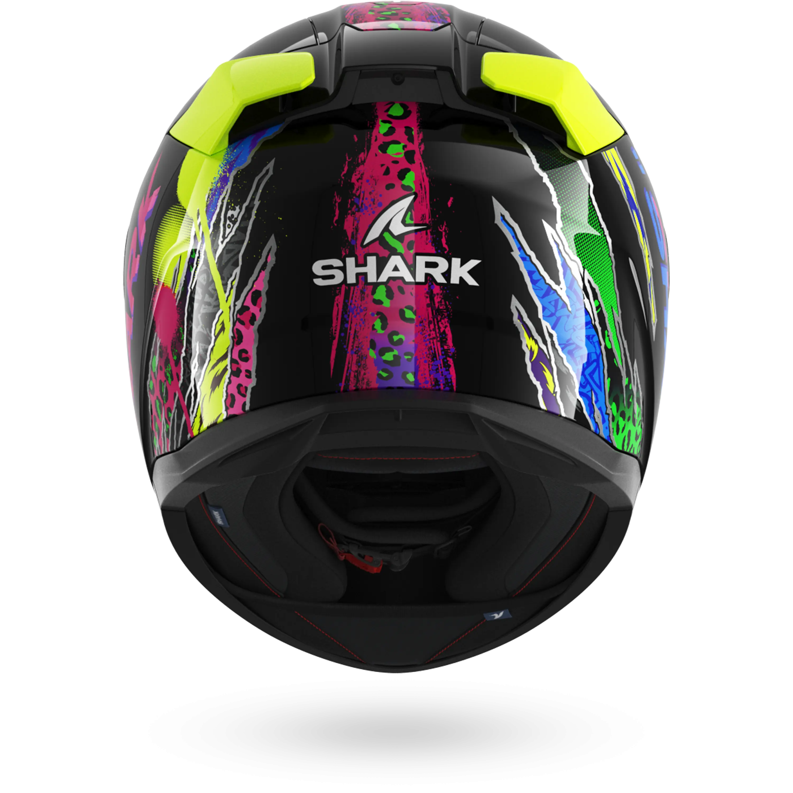 Casque Shark D-SKWAL 3 FAWN — Noir Violet Jaune – Image 5