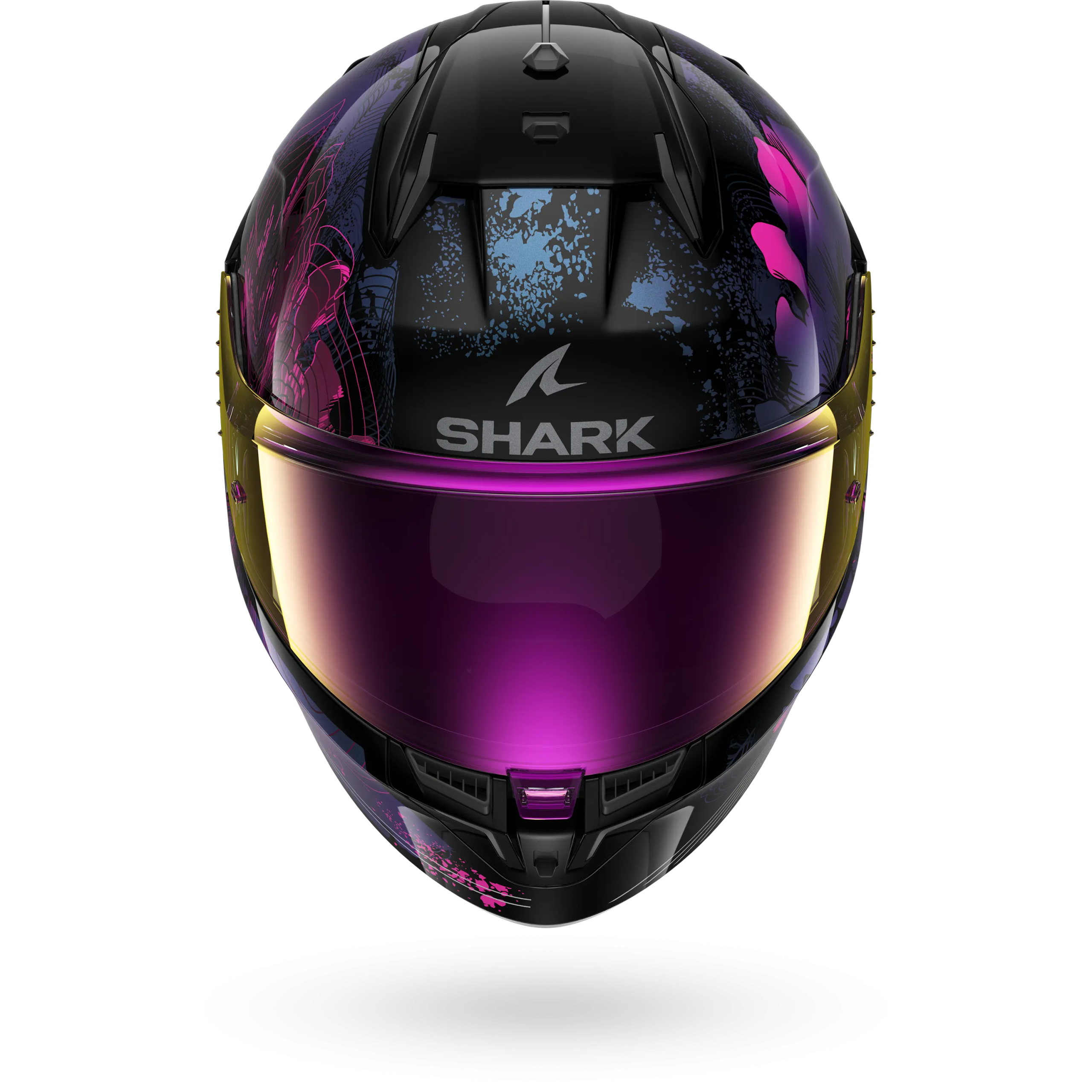 Casque Shark D-SKWAL 3 MAYFER — Noir Violet Pailleté – Image 3
