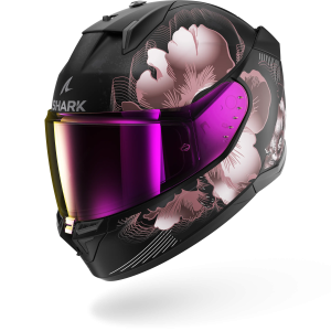 Casque Shark D-SKWAL 3 MAYFER Mat — Noir Violet Or