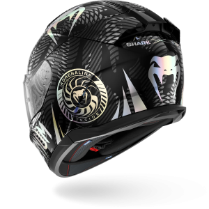 Casque Shark D-SKWAL 3 VENUM — Noir Chrome Anthracite