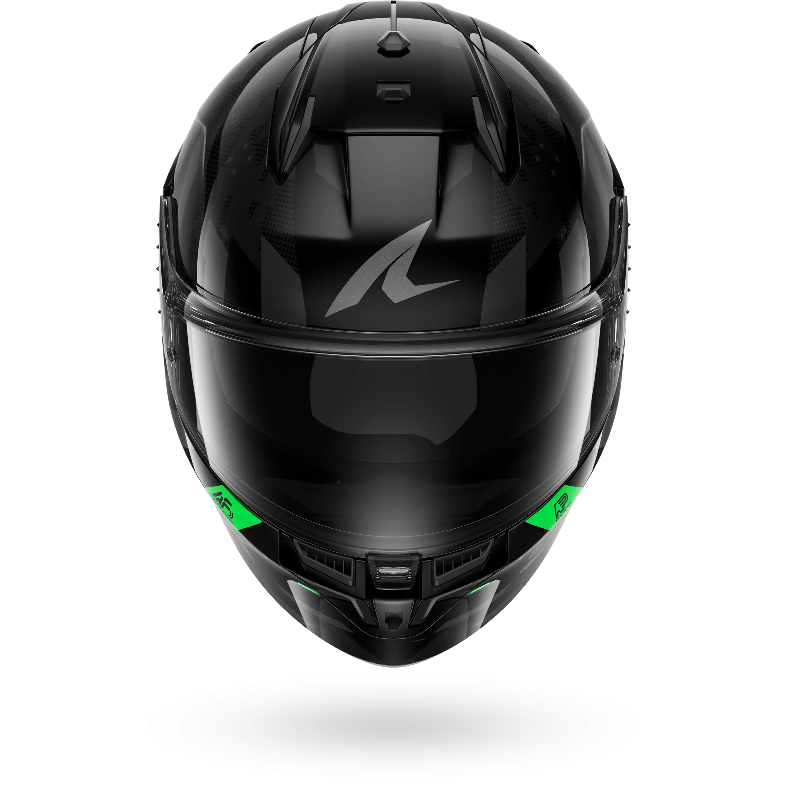 Casque Shark D-SKWAL 3 SKILFUL — Noir Anthracite Vert – Image 3