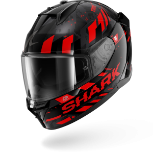 Casque Shark D-SKWAL 3 SKILFUL — Noir Rouge Rouge
