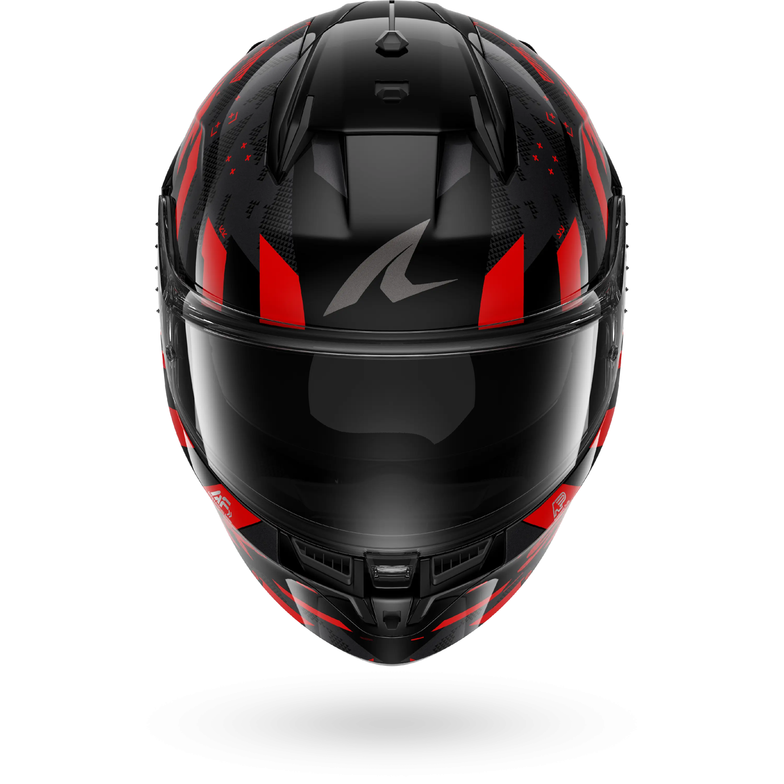 Casque Shark D-SKWAL 3 SKILFUL — Noir Rouge Rouge – Image 3
