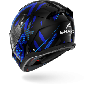 Casque Shark D-SKWAL 3 DASHED — Noir Bleu Anthracite