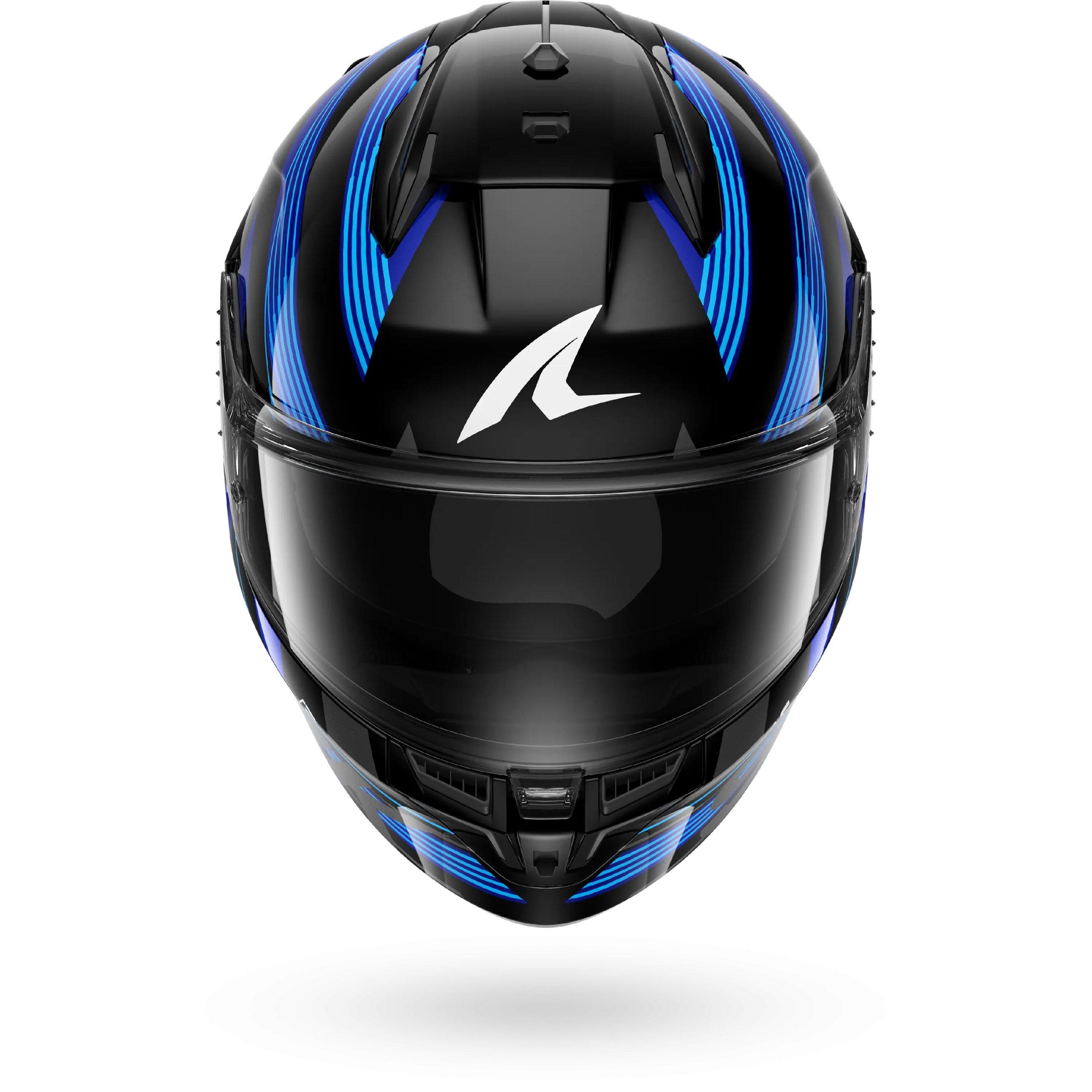 Casque Shark D-SKWAL 3 DASHED — Noir Bleu Anthracite – Image 3