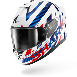 Casque Shark D-SKWAL 3 DASHED — Blanc Bleu Rouge