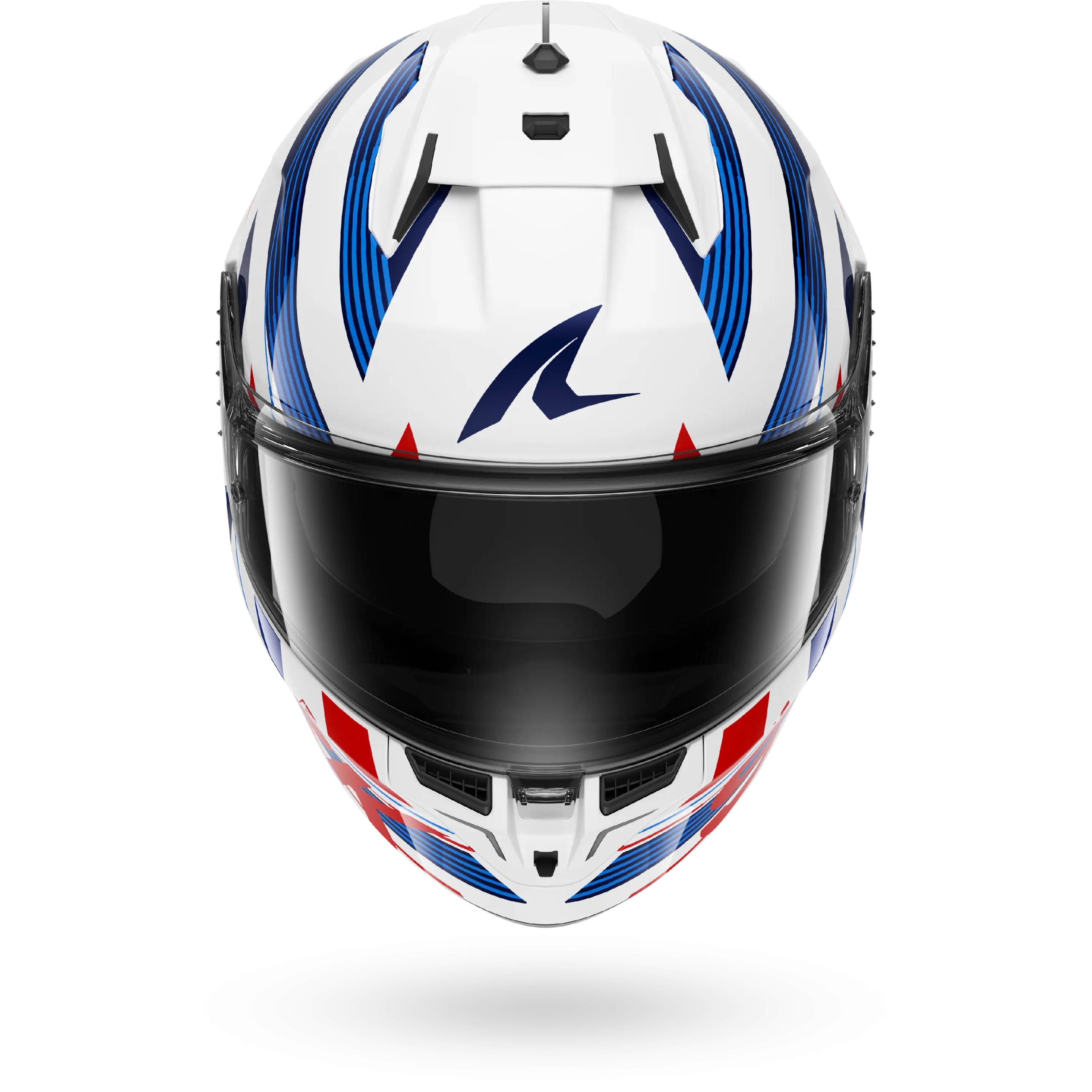 Casque Shark D-SKWAL 3 DASHED — Blanc Bleu Rouge – Image 3