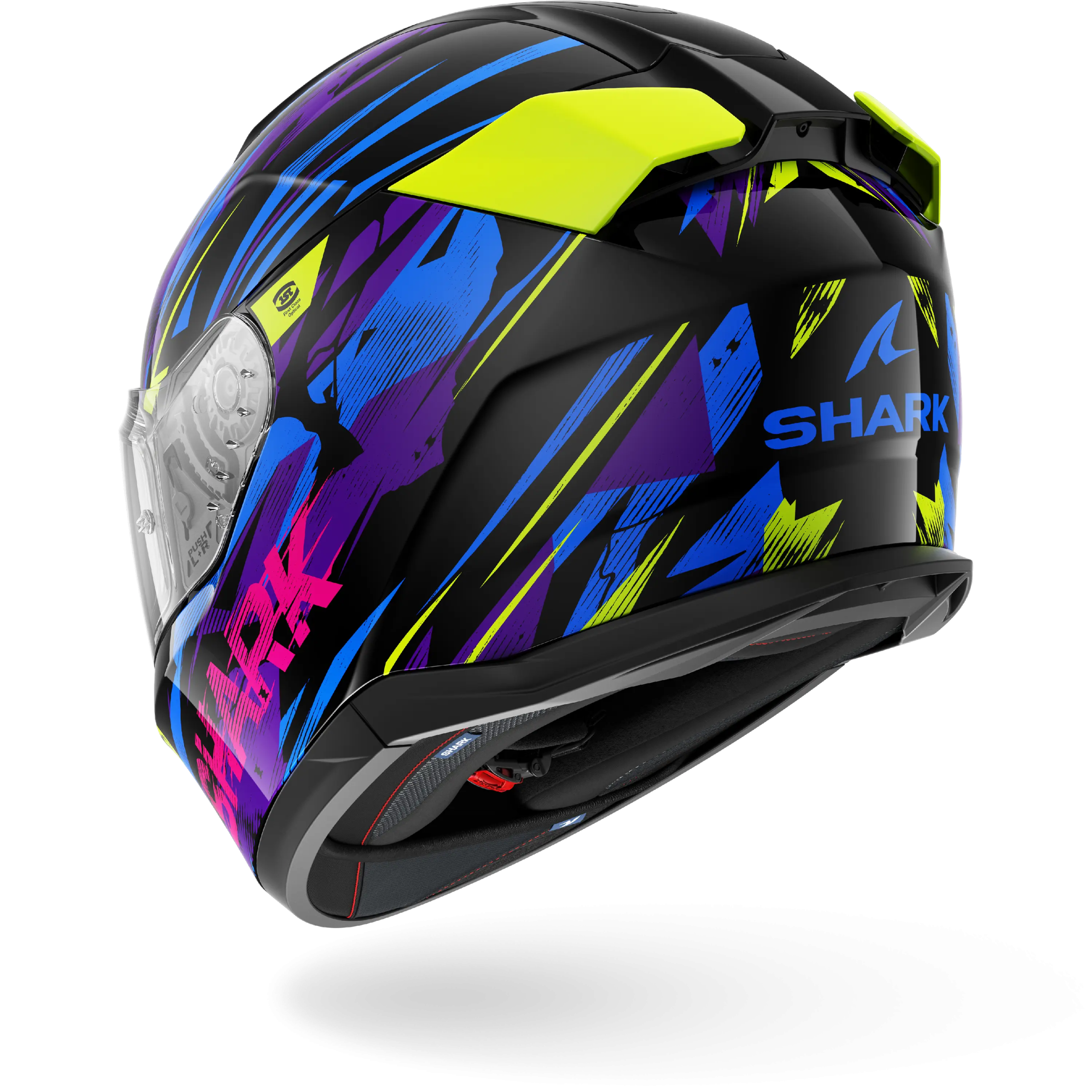 Casque Shark D-SKWAL 3 INKRIDER — Noir Bleu Violet – Image 2