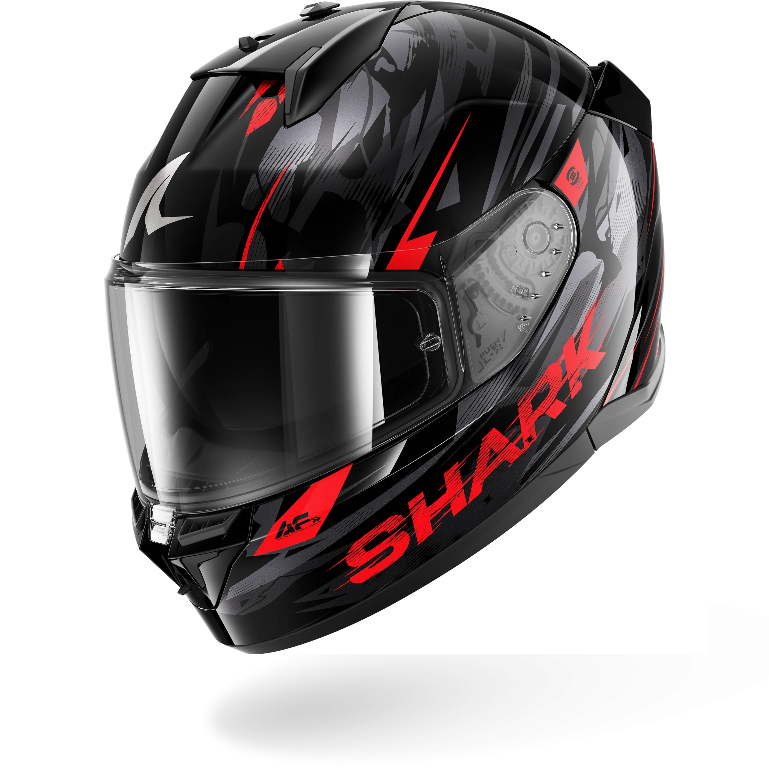 Casque Shark D-SKWAL 3 INKRIDER Mat — Noir Anthracite Rouge
