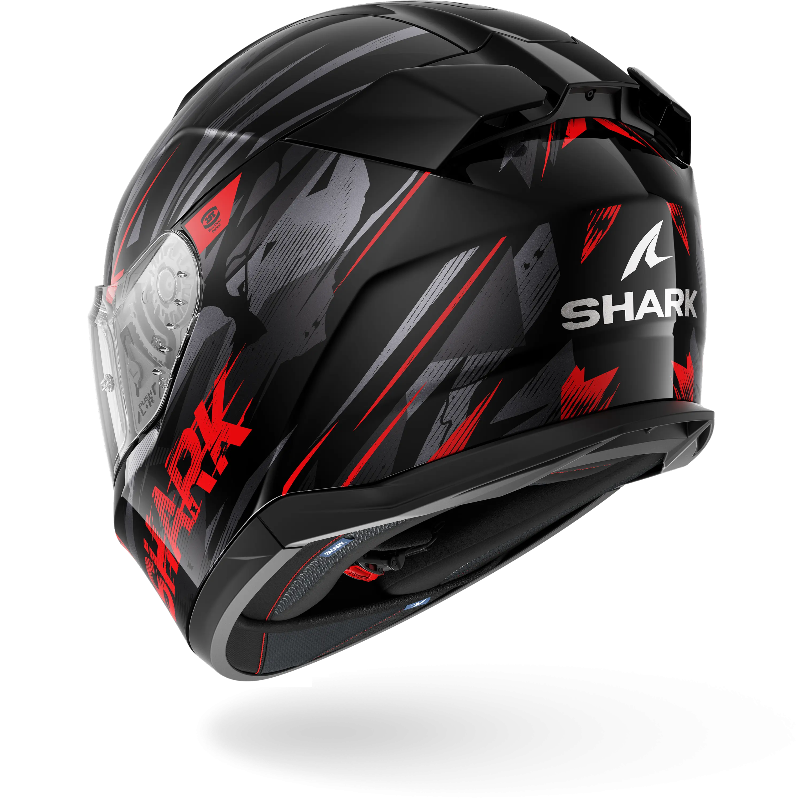 Casque Shark D-SKWAL 3 INKRIDER Mat — Noir Anthracite Rouge – Image 2