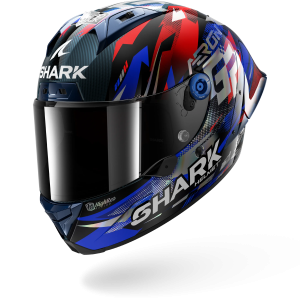 Casque Shark AERON-GP FIM RACING #1 REPLICA ZARCO VICTORY 2025 — Carbone Bleu Chrome