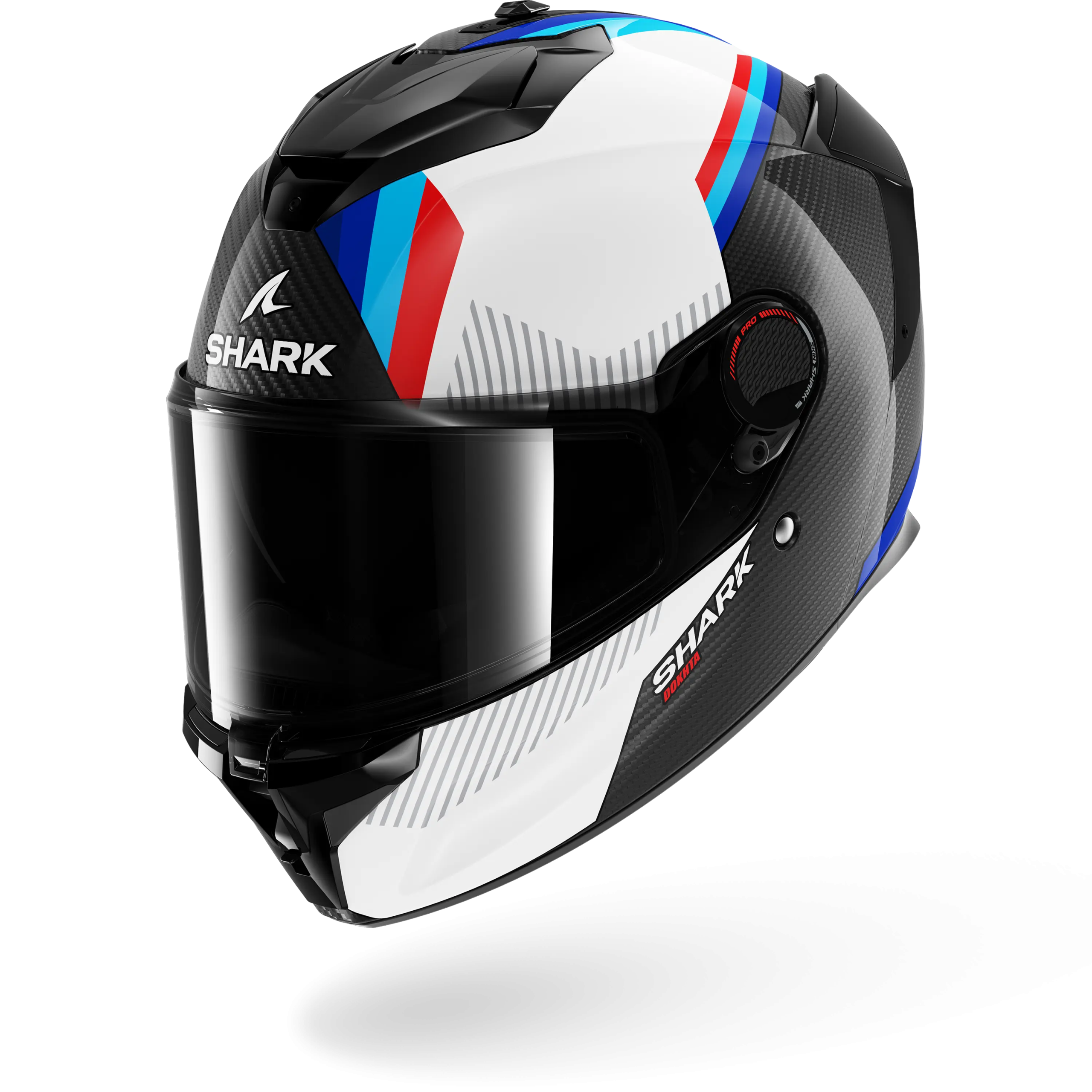 Casque Shark SPARTAN GT PRO DOKHTA CARBON — Carbone Blanc Bleu