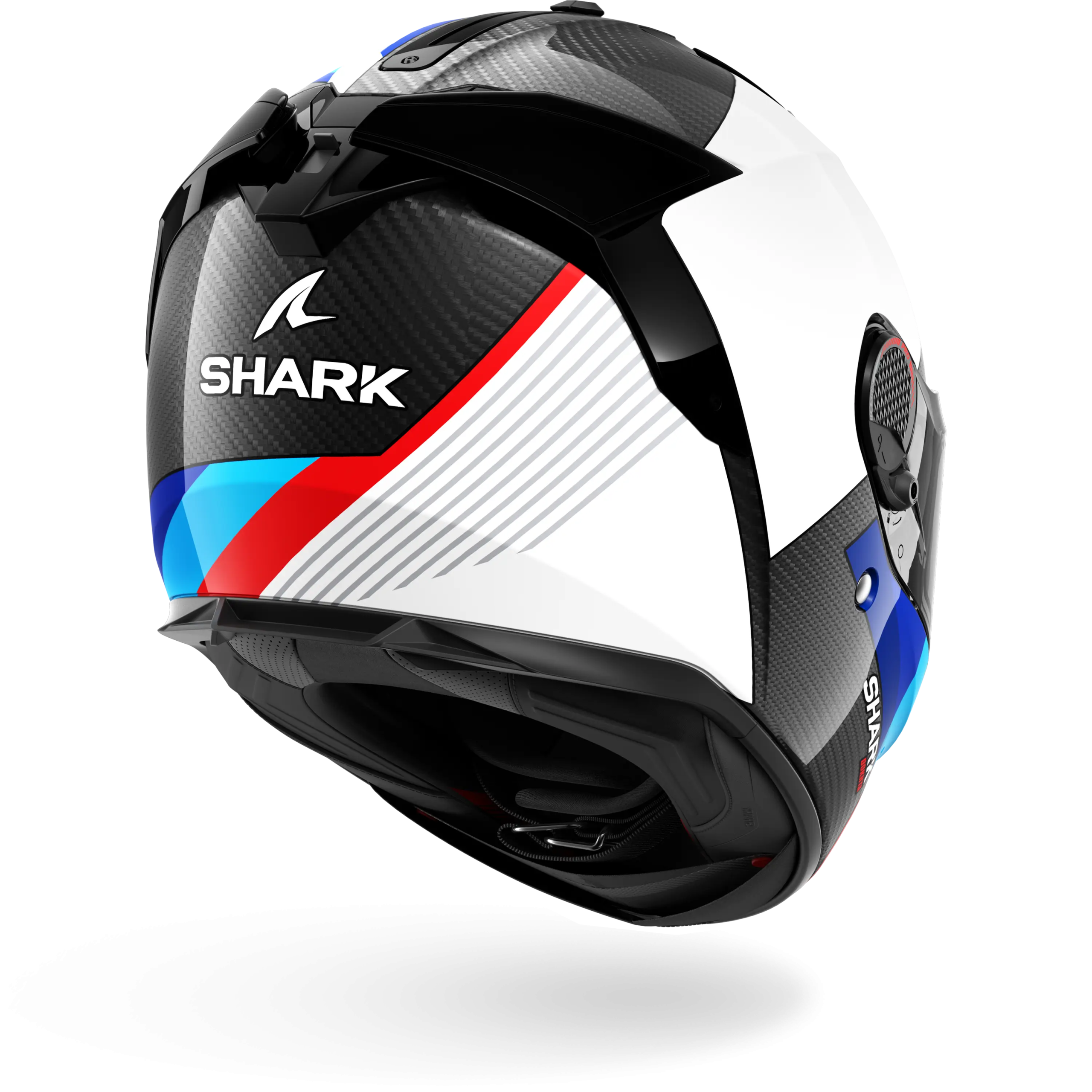Casque Shark SPARTAN GT PRO DOKHTA CARBON — Carbone Blanc Bleu – Image 3