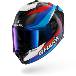 Casque Shark SPARTAN GT PRO CARBON GUINTOLI — Carbone Bleu Rouge