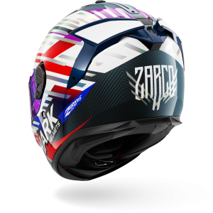 Casque Shark SPARTAN GT PRO CARBON REPLICA ZARCO GP DE FRANCE 2026 — Carbone Chrome Rouge
