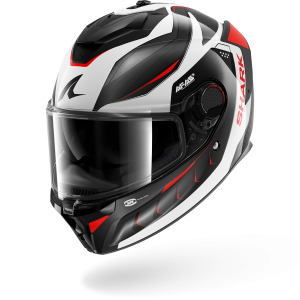 Casque Shark SPARTAN GT PRO CARBON MEKARIUM — Carbone Argent Rouge