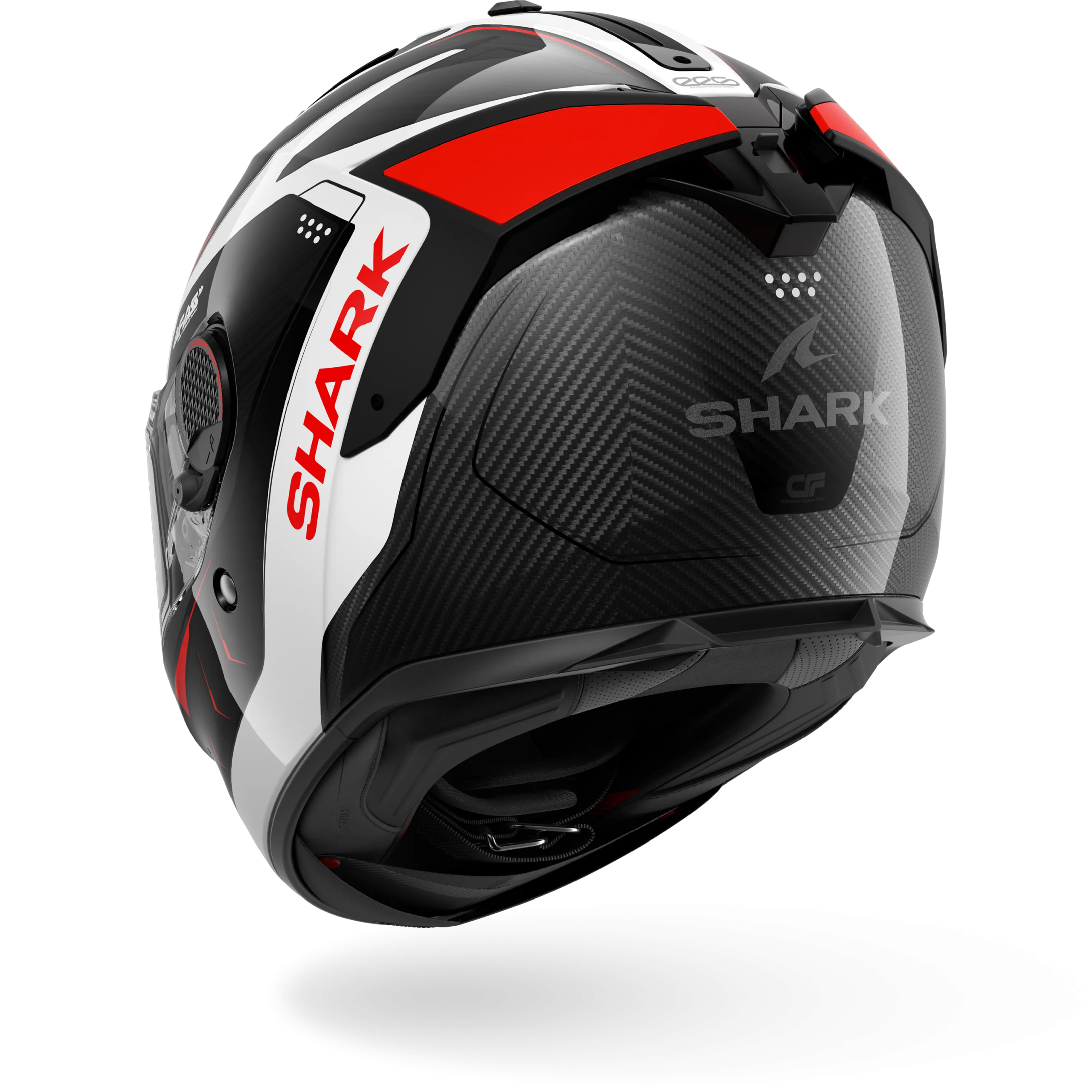 Casque Shark SPARTAN GT PRO CARBON MEKARIUM — Carbone Argent Rouge – Image 2