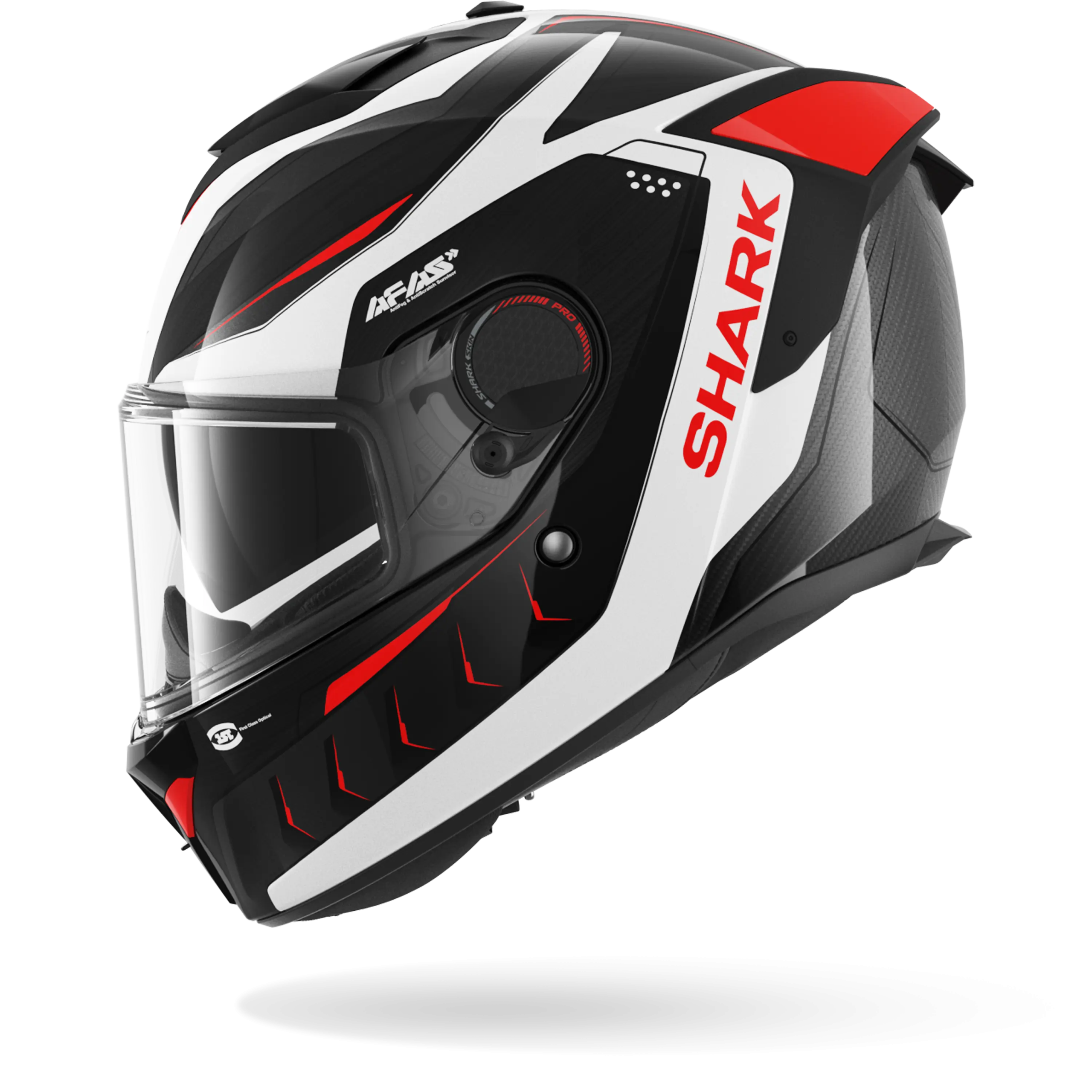Casque Shark SPARTAN GT PRO CARBON MEKARIUM — Carbone Argent Rouge – Image 4