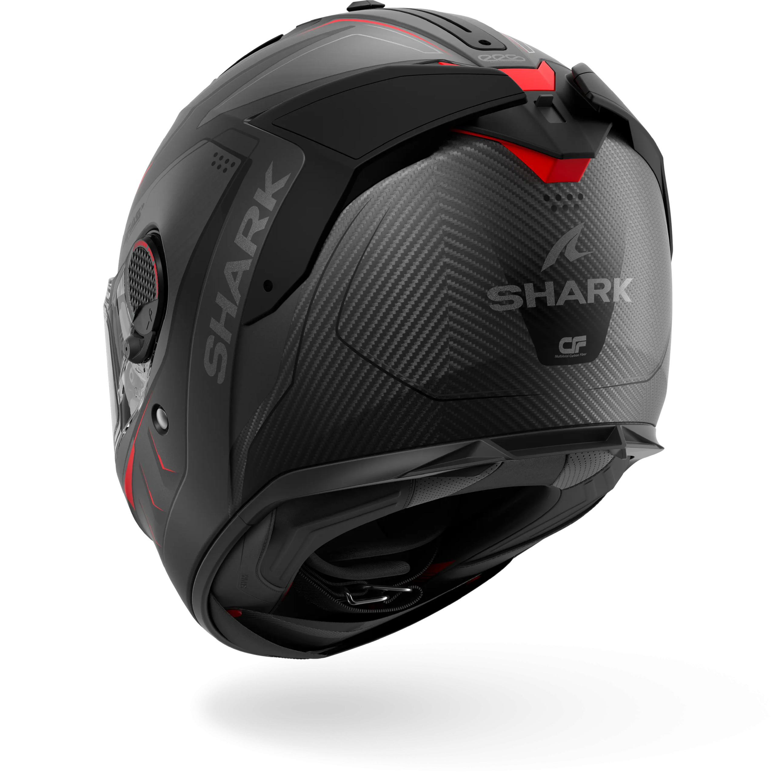 Casque Shark SPARTAN GT PRO CARBON MEKARIUM Mat — Carbone Anthracite Rouge – Image 2