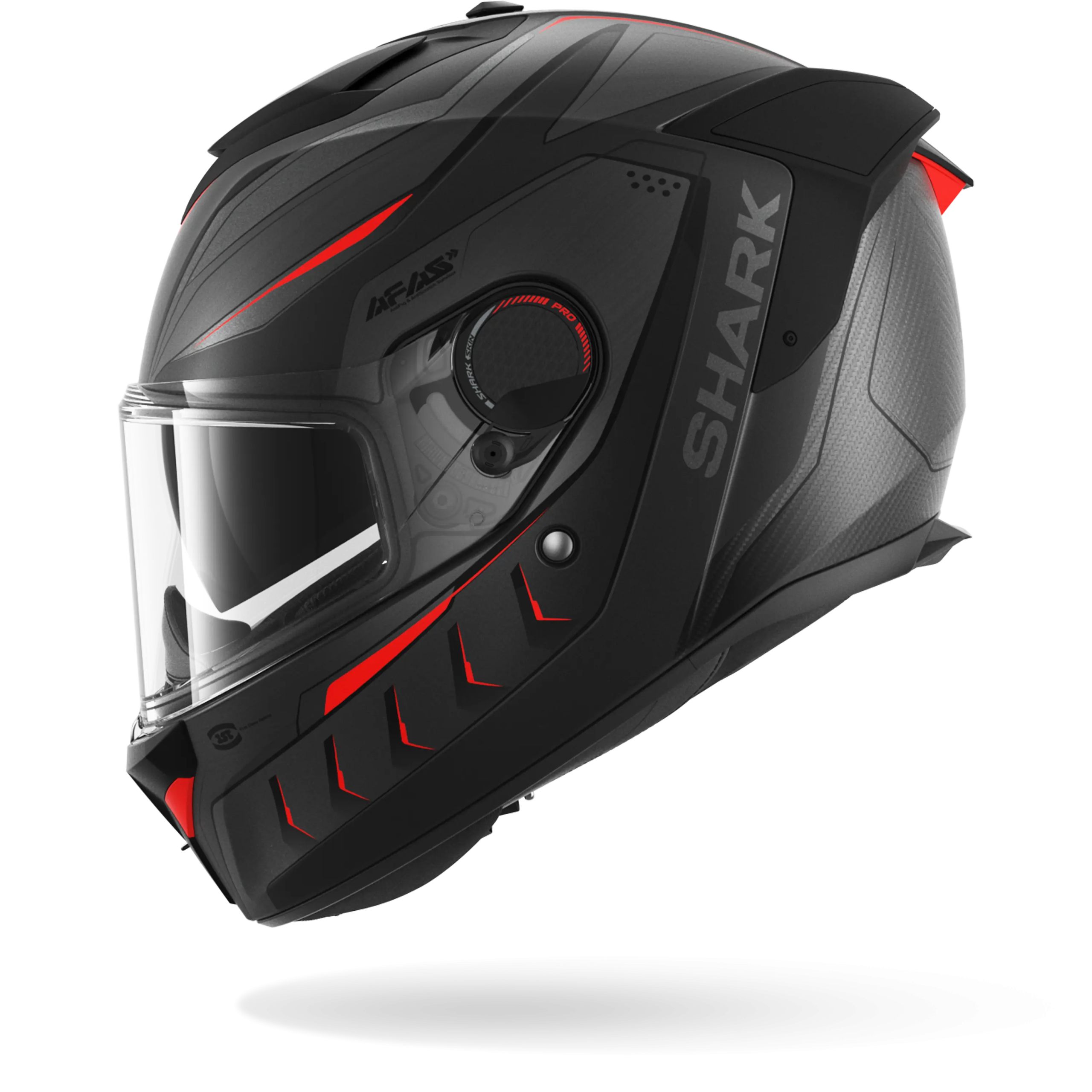 Casque Shark SPARTAN GT PRO CARBON MEKARIUM Mat — Carbone Anthracite Rouge – Image 4