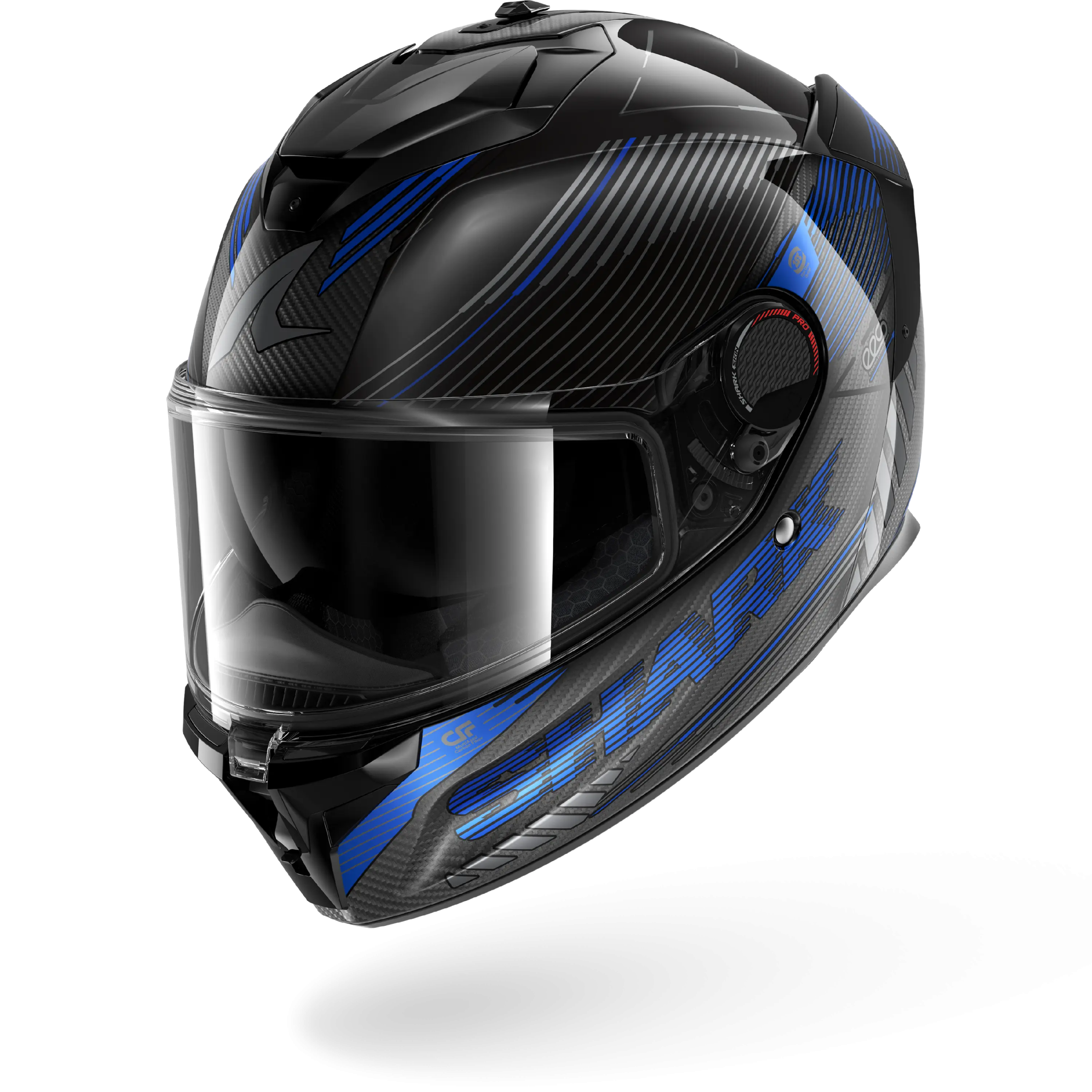 Casque Shark SPARTAN GT PRO Carbon AXIUM — Carbone Anthracite Bleu