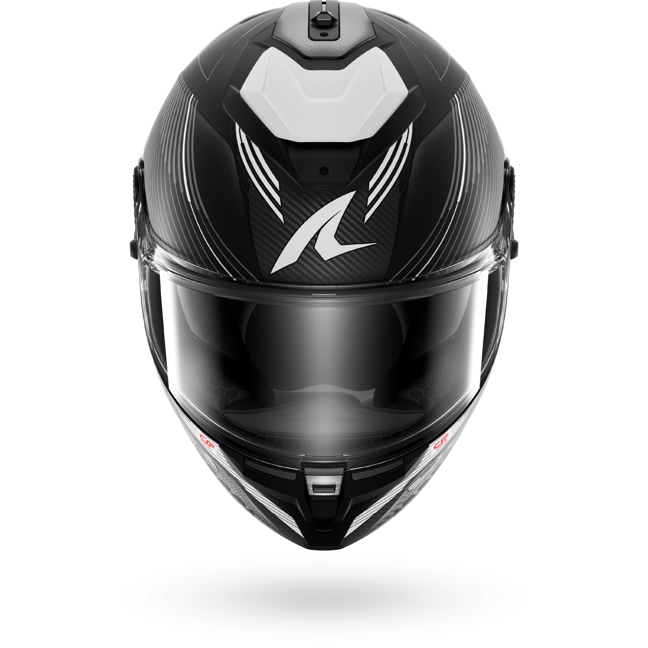 Casque Shark SPARTAN GT PRO Carbon AXIUM Mat — Carbone Anthracite Blanc – Image 3