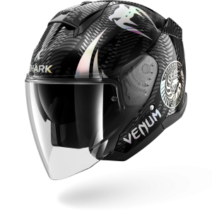 Casque Shark SKWAL JET VENUM — Noir Chrome Anthracite