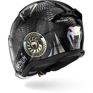 Casque Shark SKWAL JET VENUM — Noir Chrome Anthracite