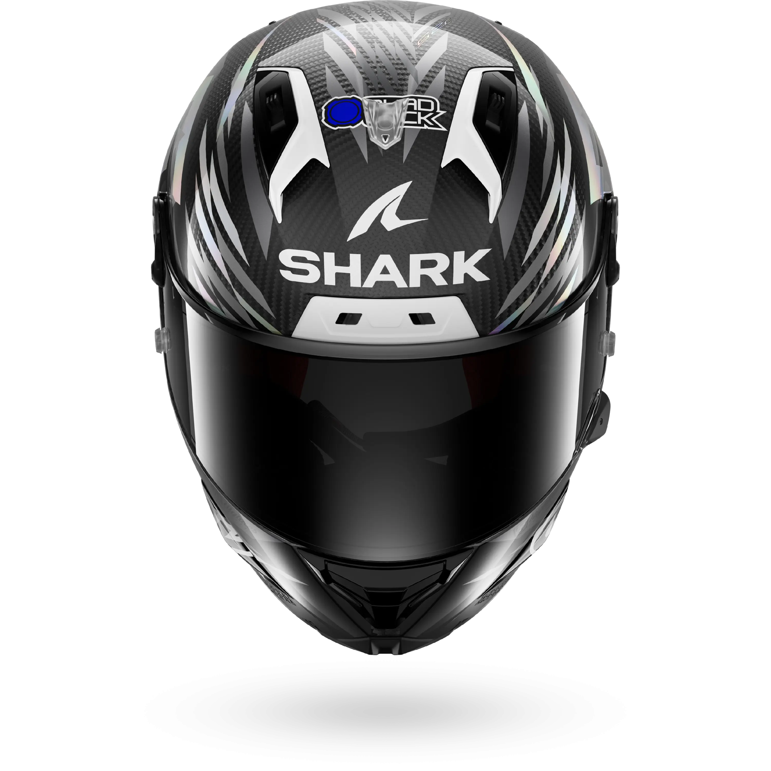 Casque Shark AERON-GP FIM RACING #2 REPLICA ZARCO WINTER TEST 2026 — Carbone Anthracite Chrome – Image 5