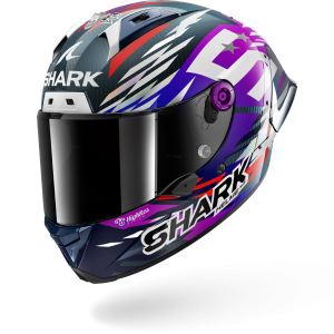 Casque Shark AERON-GP FIM RACING #2 REPLICA ZARCO SIGNATURE 2026 — Carbone Violet Chrome