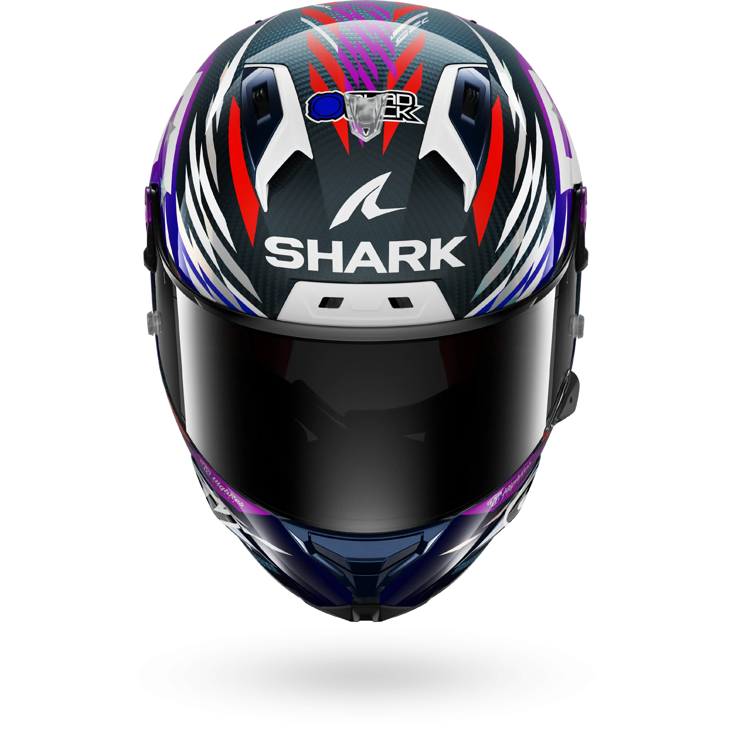 Casque Shark AERON-GP FIM RACING #2 REPLICA ZARCO SIGNATURE 2026 — Carbone Violet Chrome – Image 5