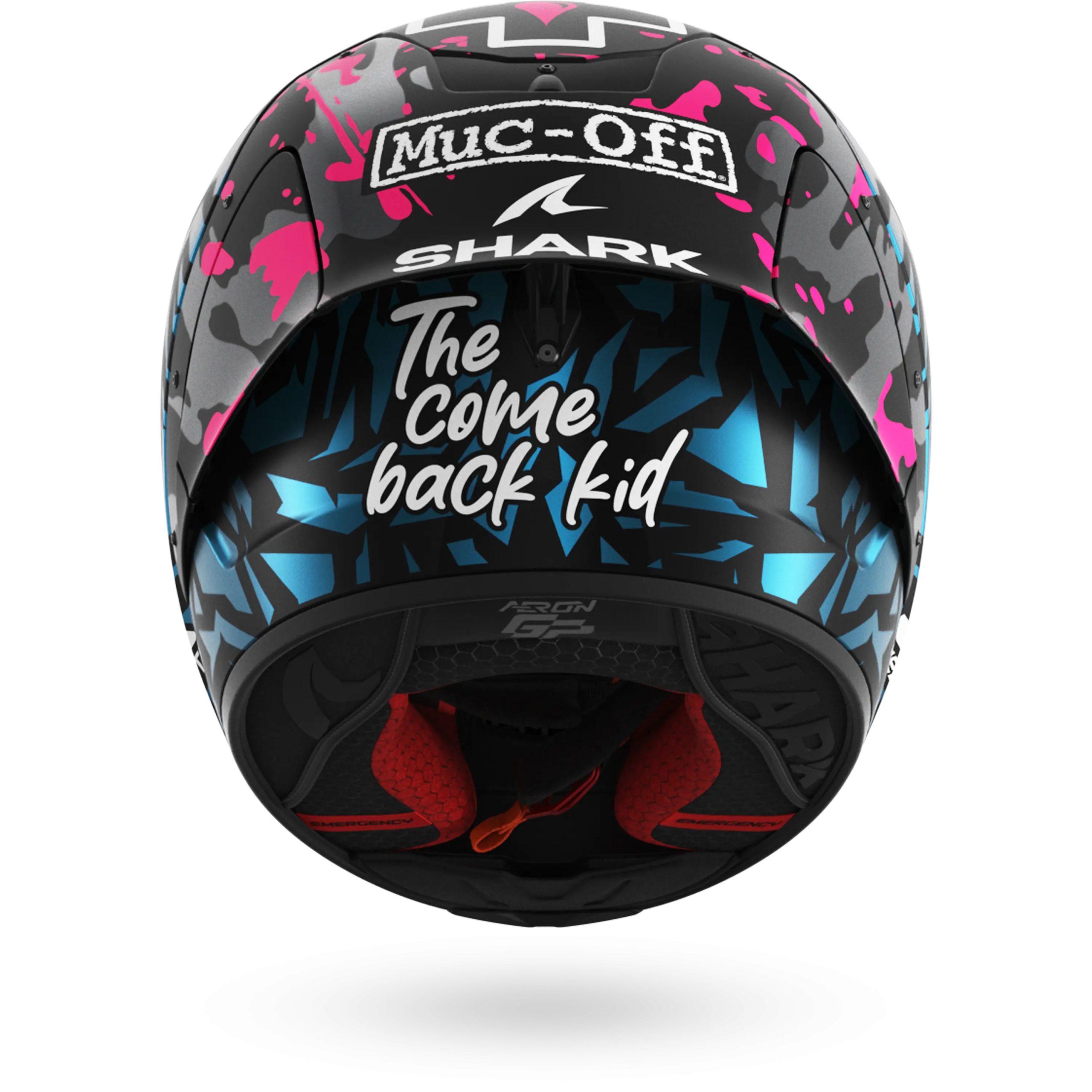 Casque Shark AERON-GP FIM RACING #2 REPLICA REDDING Mat — Noir Violet Bleu – Image 7