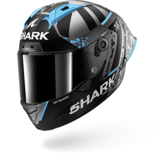 Casque Shark AERON-GP FIM RACING #2 REPLICA RAUL FERNANDEZ WINTER TEST Mat — Anthracite Bleu Argent