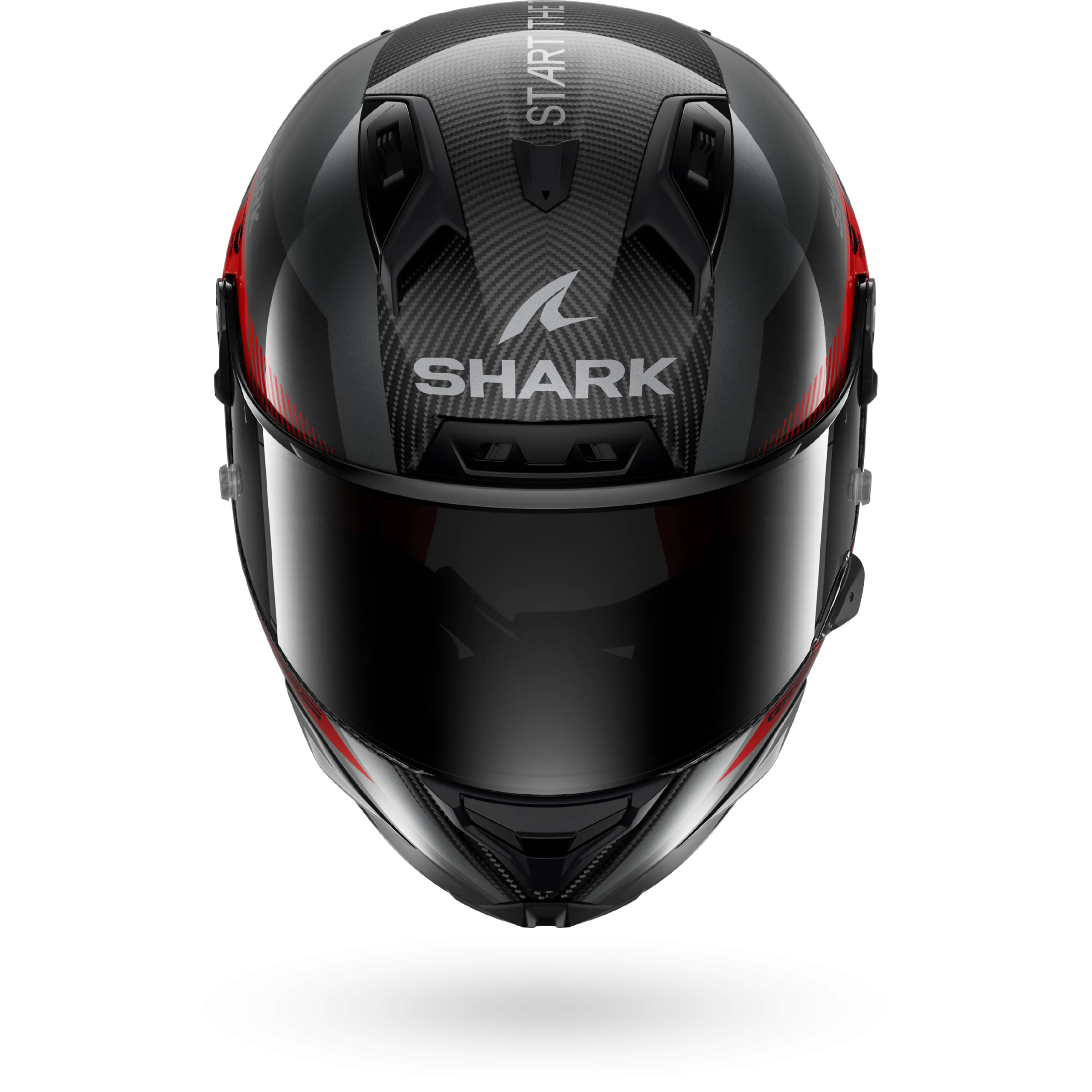 Casque Shark AERON-GP FIM RACING #2 MOTOGP — Carbone Anthracite Rouge – Image 5