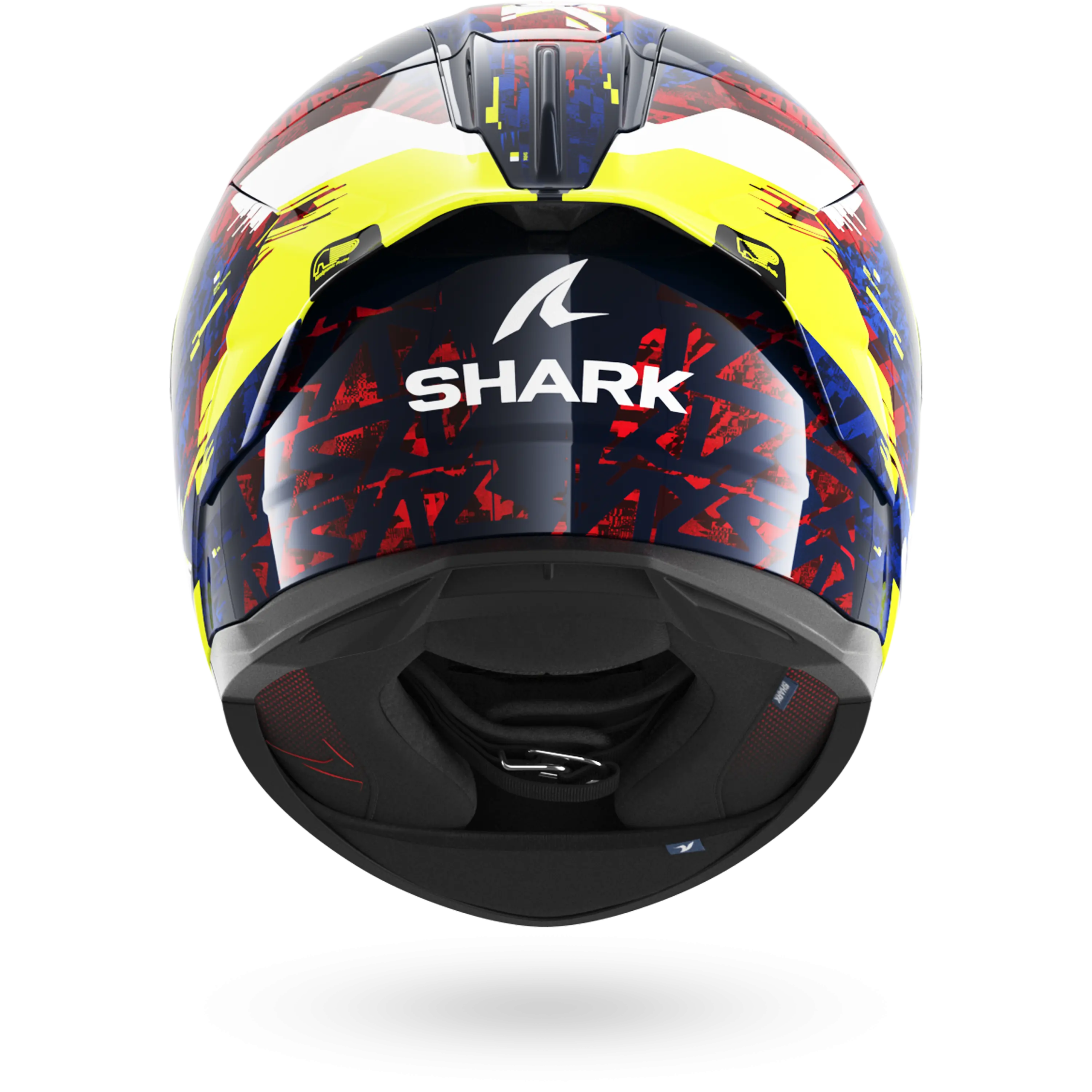 Casque Shark SKWAL CUP SPEED-VIB — Bleu Rouge Jaune – Image 5