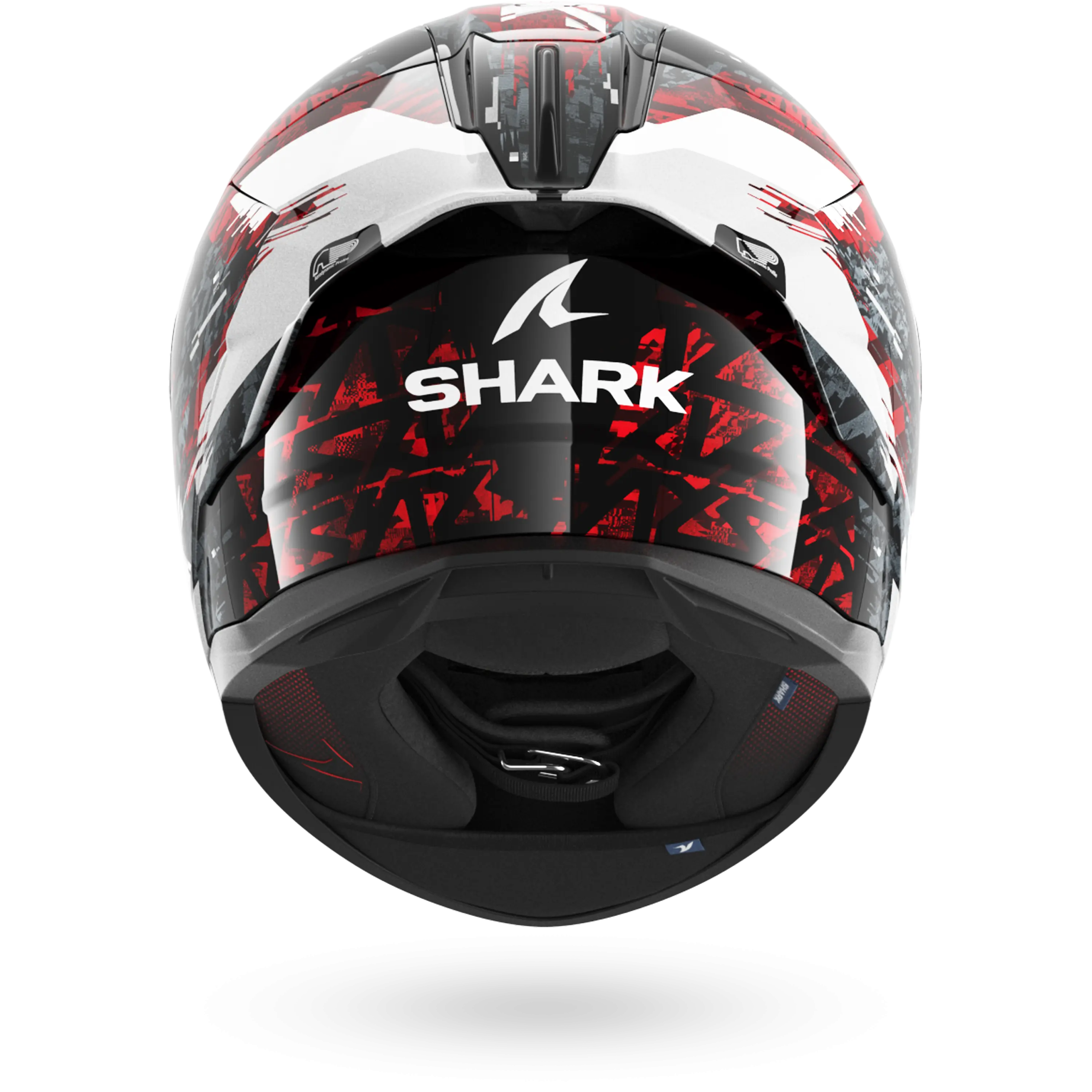 Casque Shark SKWAL CUP SPEED-VIB — Noir Rouge Argent – Image 5