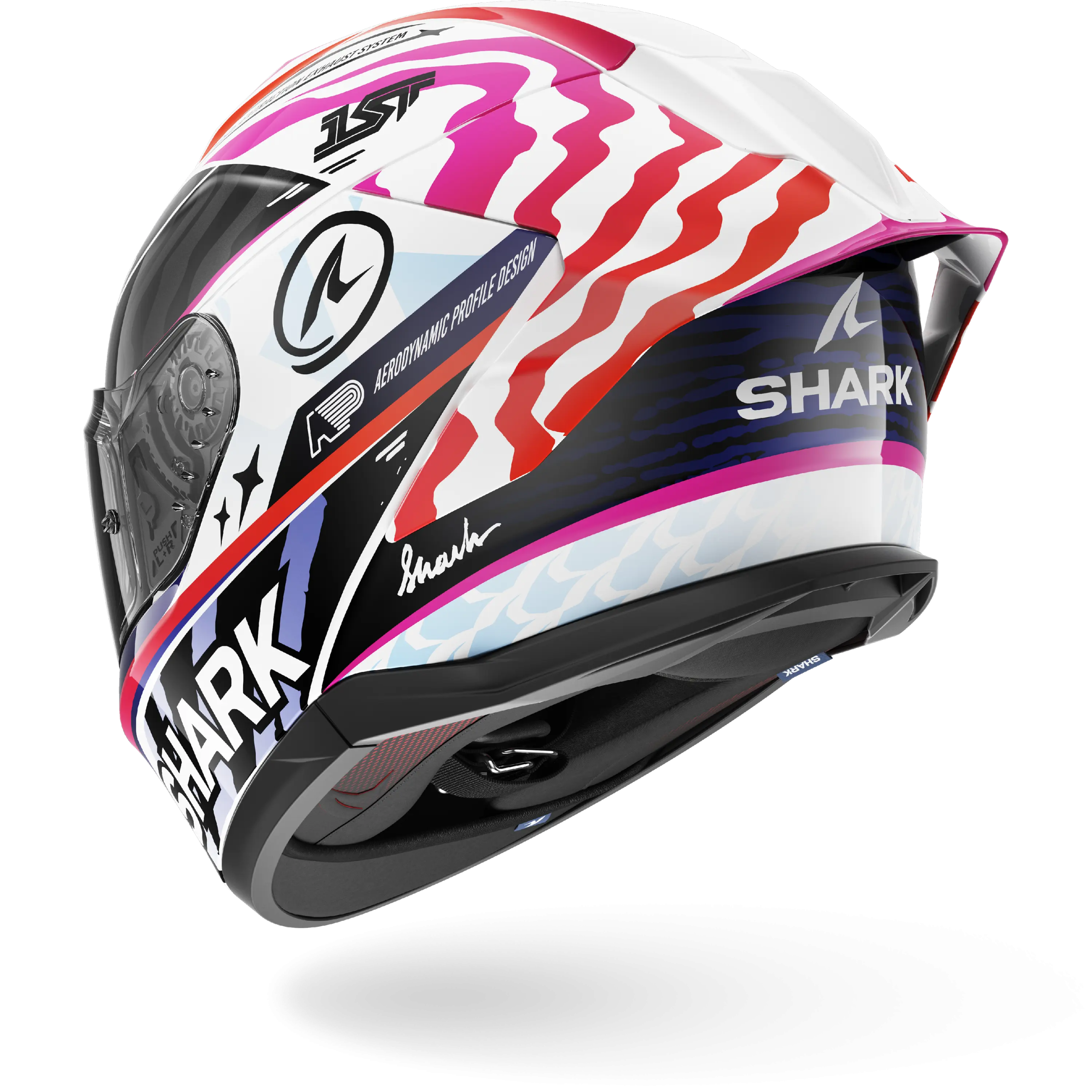Casque Shark SKWAL CUP SPEED-FANCY — Blanc Noir Orange – Image 2