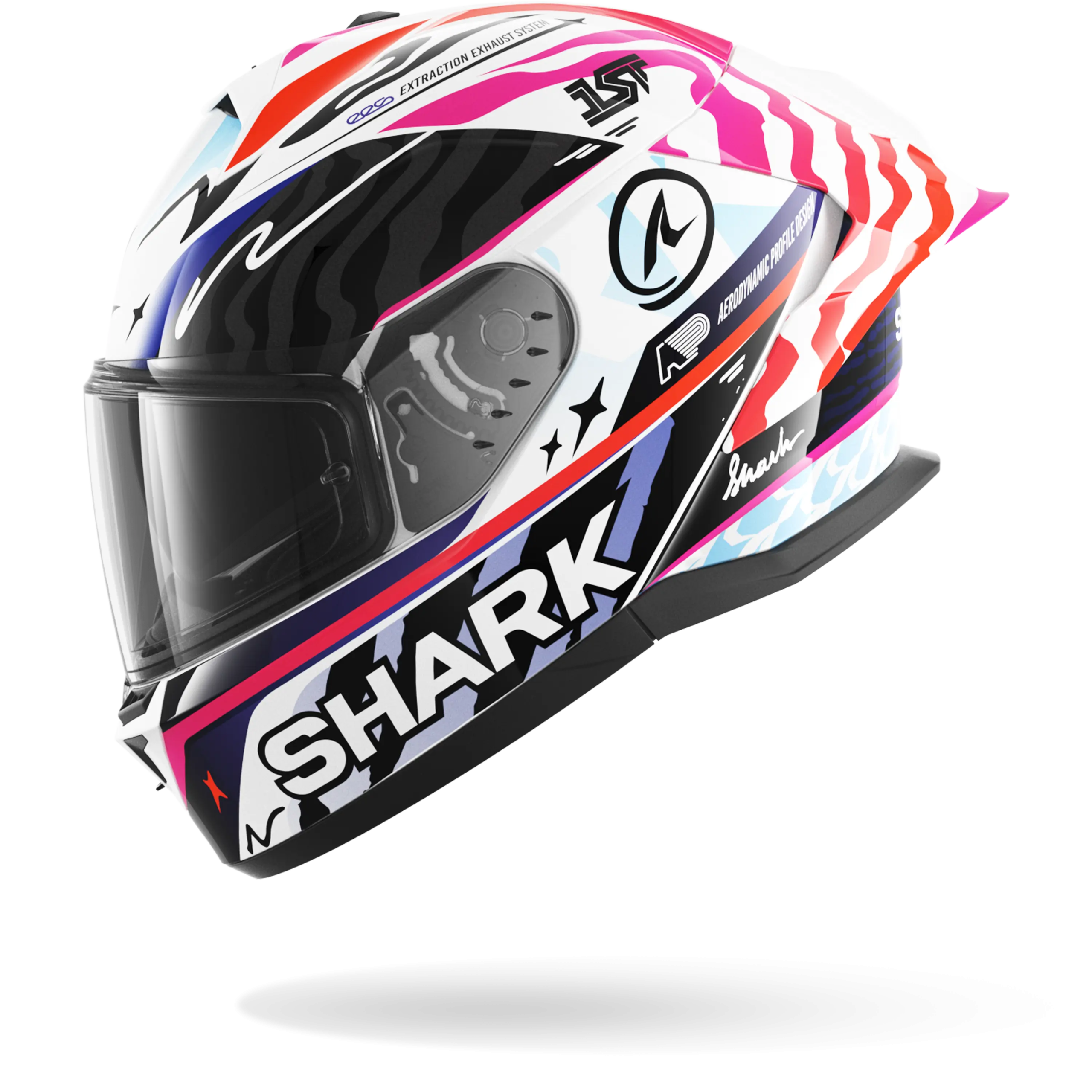 Casque Shark SKWAL CUP SPEED-FANCY — Blanc Noir Orange – Image 4