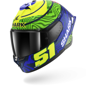 Casque Shark SKWAL CUP REPLICA GRANADO Mat — Bleu Vert Jaune