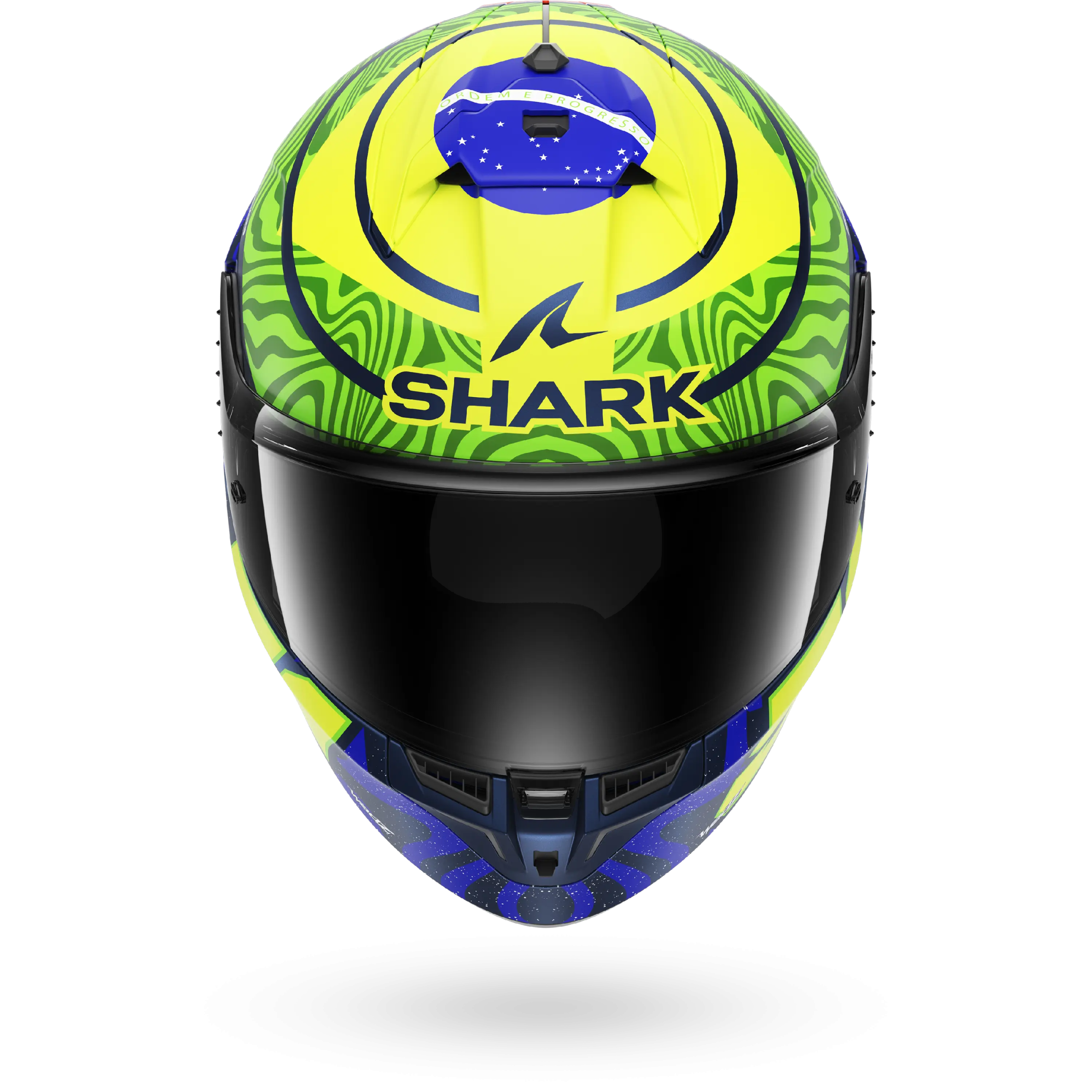 Casque Shark SKWAL CUP REPLICA GRANADO Mat — Bleu Vert Jaune – Image 3