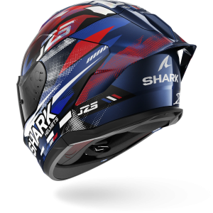 Casque Shark SKWAL CUP REPLICA ZARCO GP DE FRANCE — Bleu Chrome Rouge